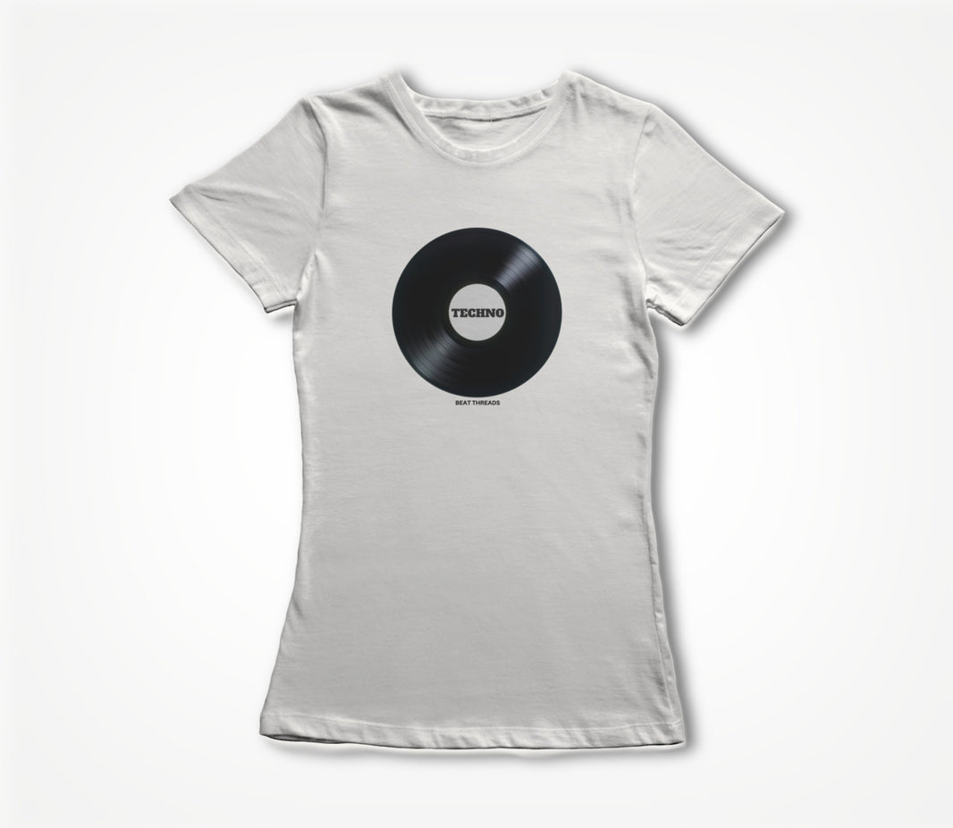 RECORD - TECHNO - WHITE Women's T-shirt