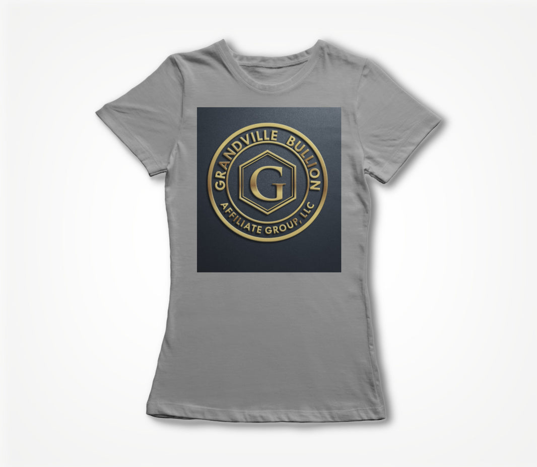 Gray and Gold Women's T-shirt