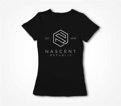 NR White/Black Women's T-shirt