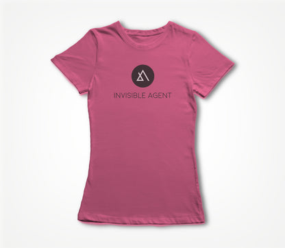 Invisible Agent B&W Pink Women's T-shirt