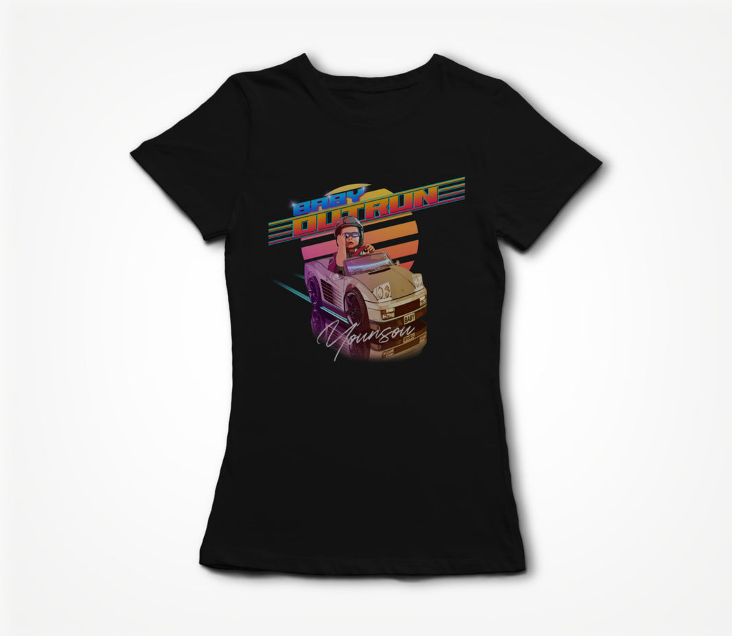 Baby Outrun Black Women's T-shirt