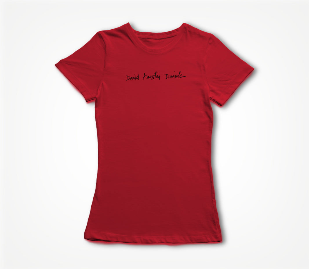 DKD Logo on Red Women's T-shirt