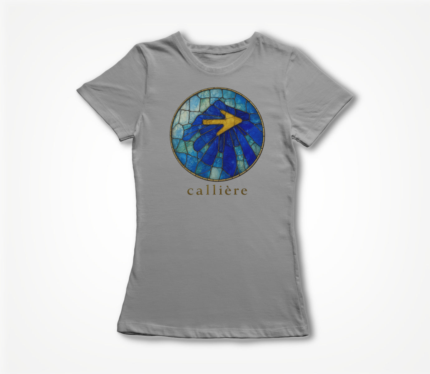 Solar Stained Glass Shell - Heather Grey Women's T-shirt