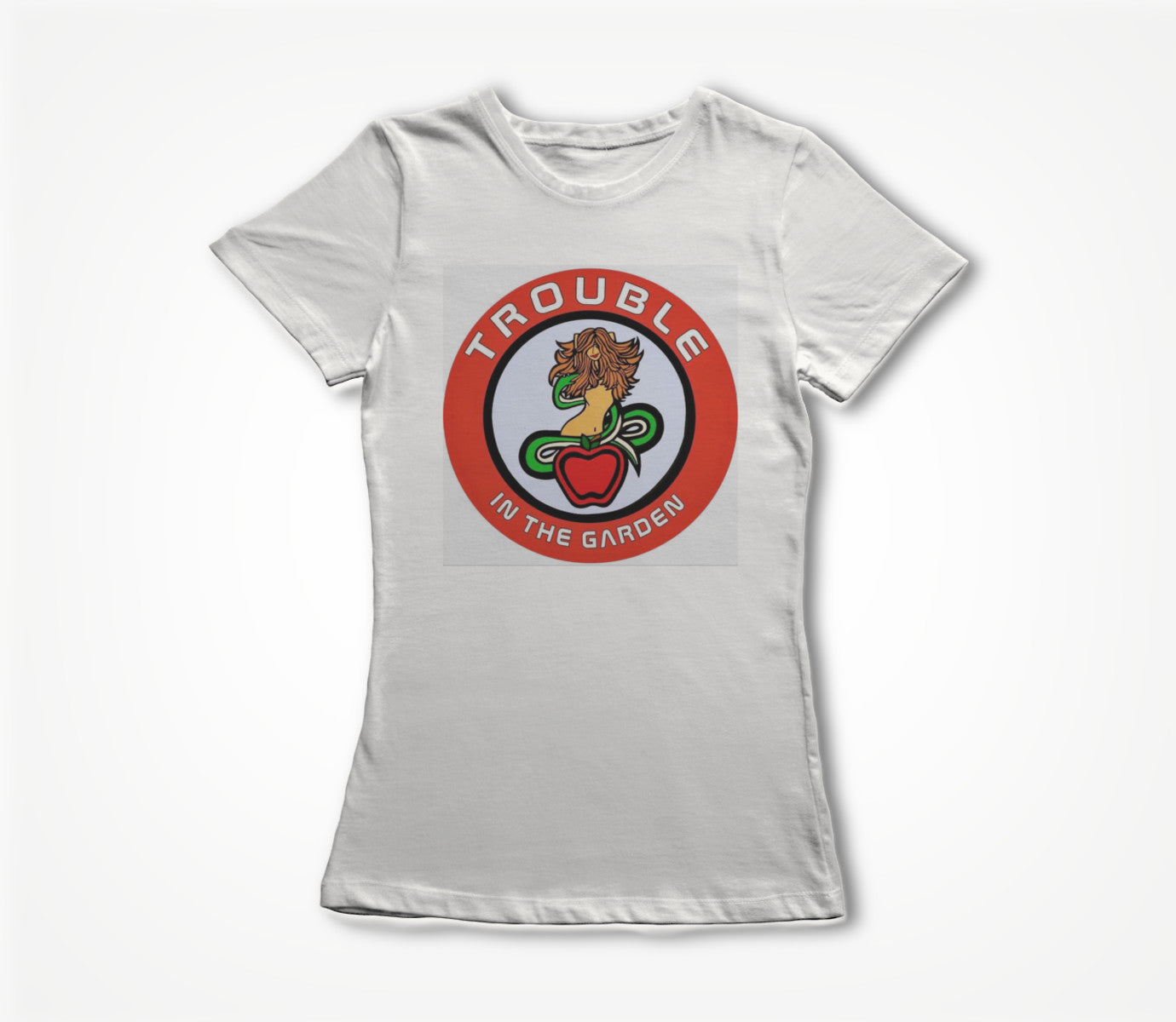 Woman and Serpent Square Women's T-shirt