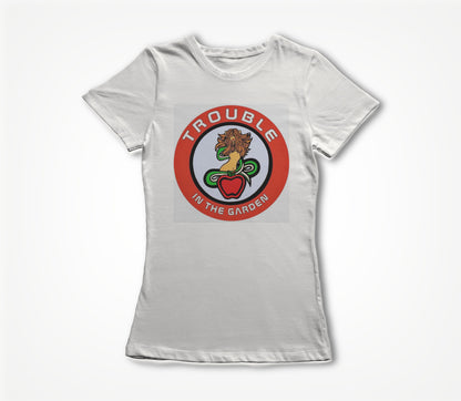 Woman and Serpent Square Women's T-shirt