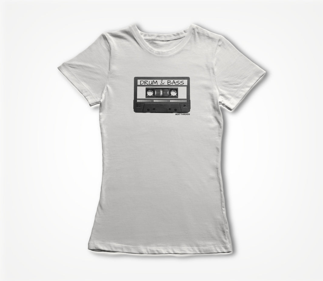 Old School Mix Tape - DRUM & BASS- WHITE Women's T-shirt