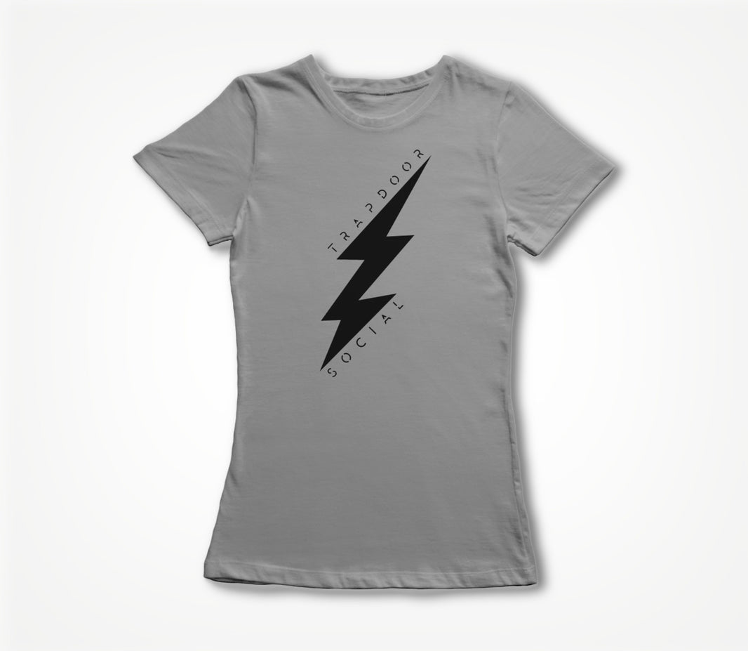 Lightning Bolt - Grey/Black Women's T-shirt