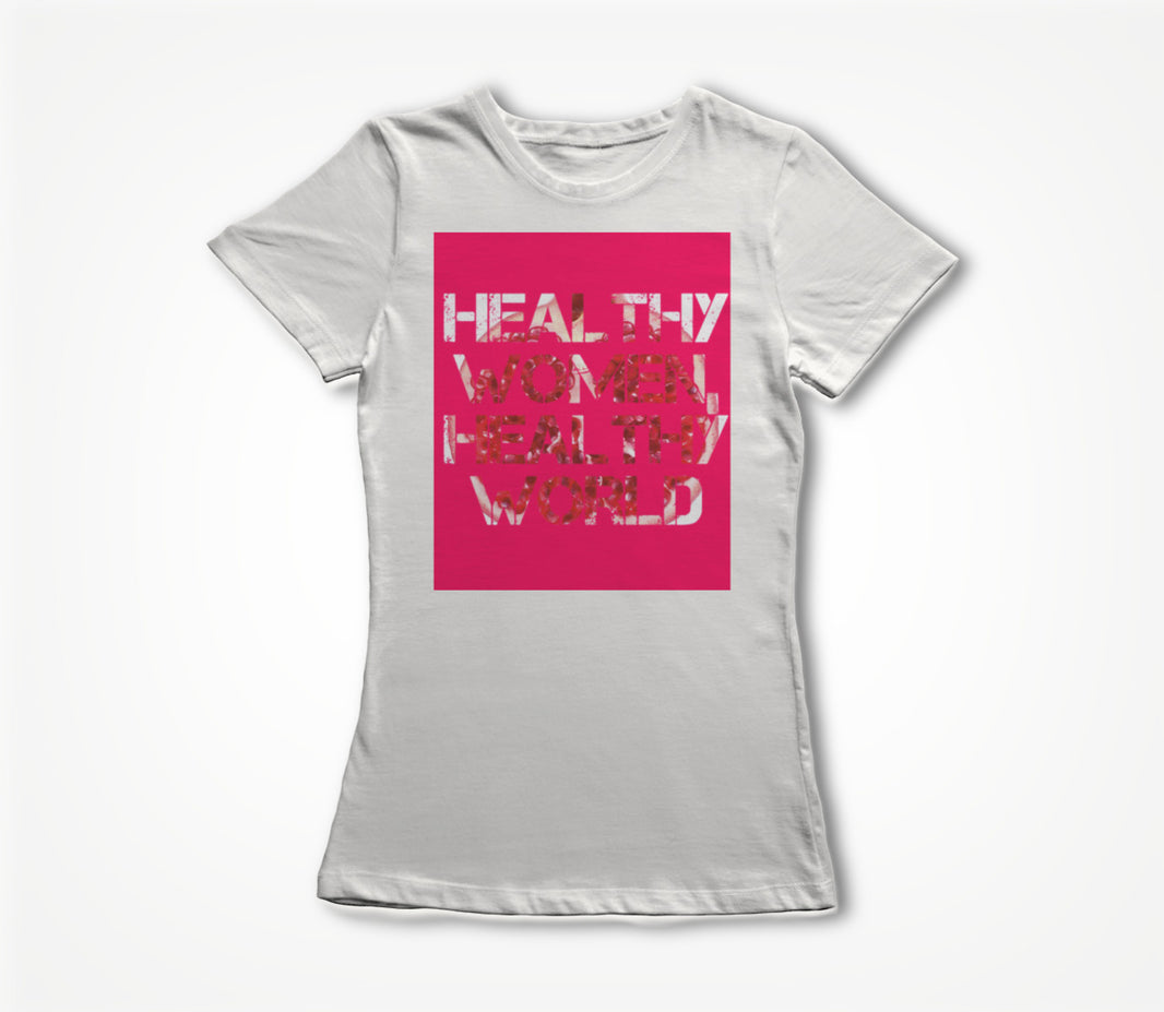 Pomegranate [Healthy Women, Healthy World] Women's T-shirt