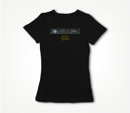 Black w/ Sky and Logo Women's T-shirt