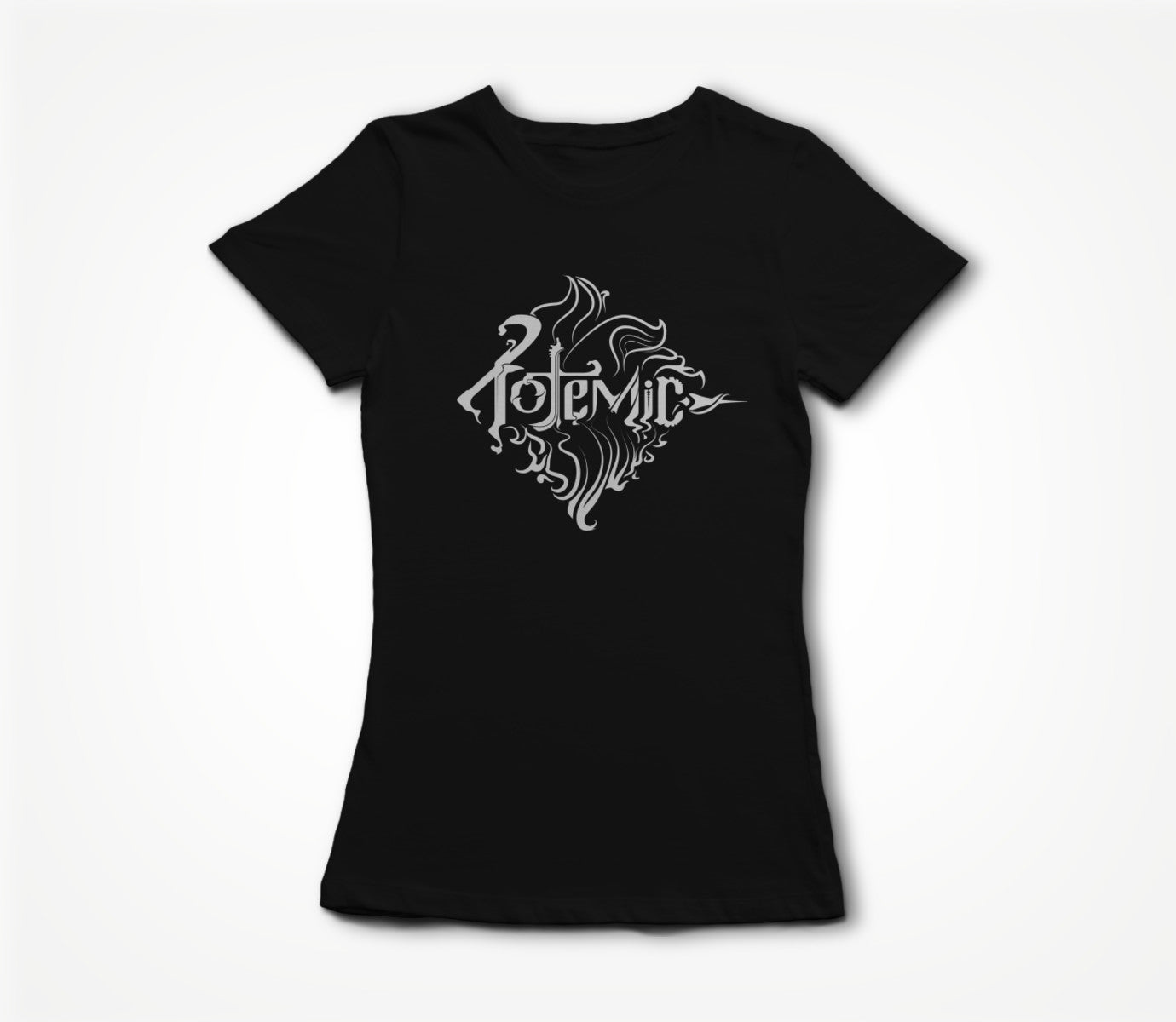 Totemic Logo White On Black Women's T-shirt