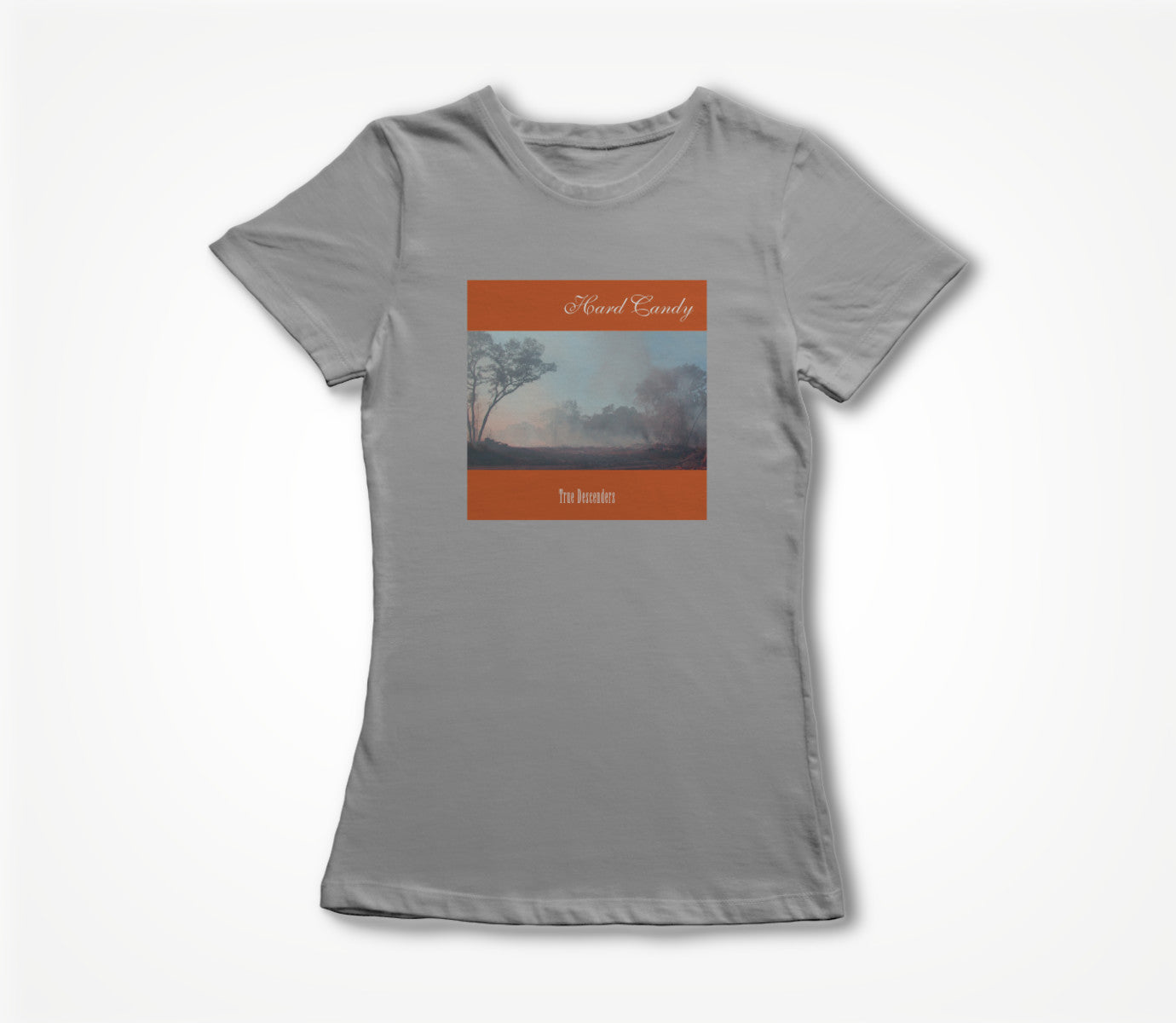 True Descenders Cover Art on Heather Grey Women's T-shirt