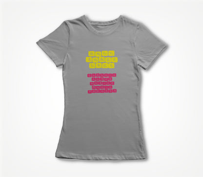 Word Game - Pink & Yellow Women's T-shirt