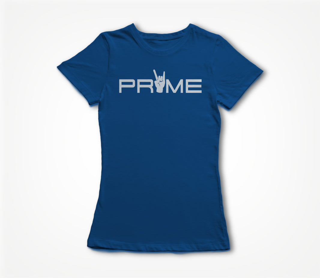 White on Blue Women's T-shirt