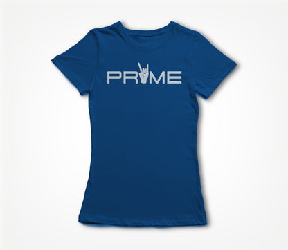 White on Blue Women's T-shirt
