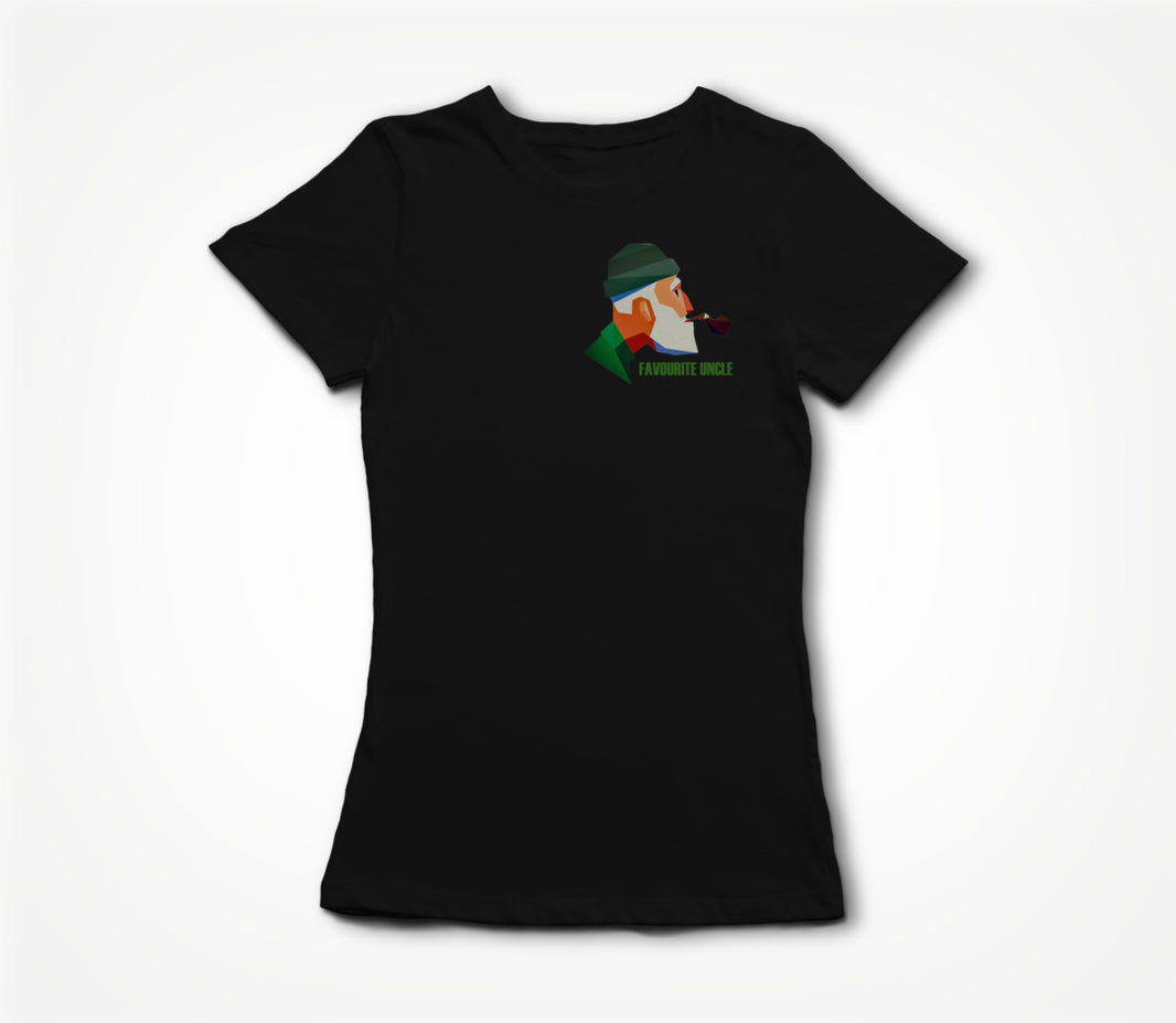 Favourite Uncle - Original Logo 'Uncle' Black Women's T-shirt