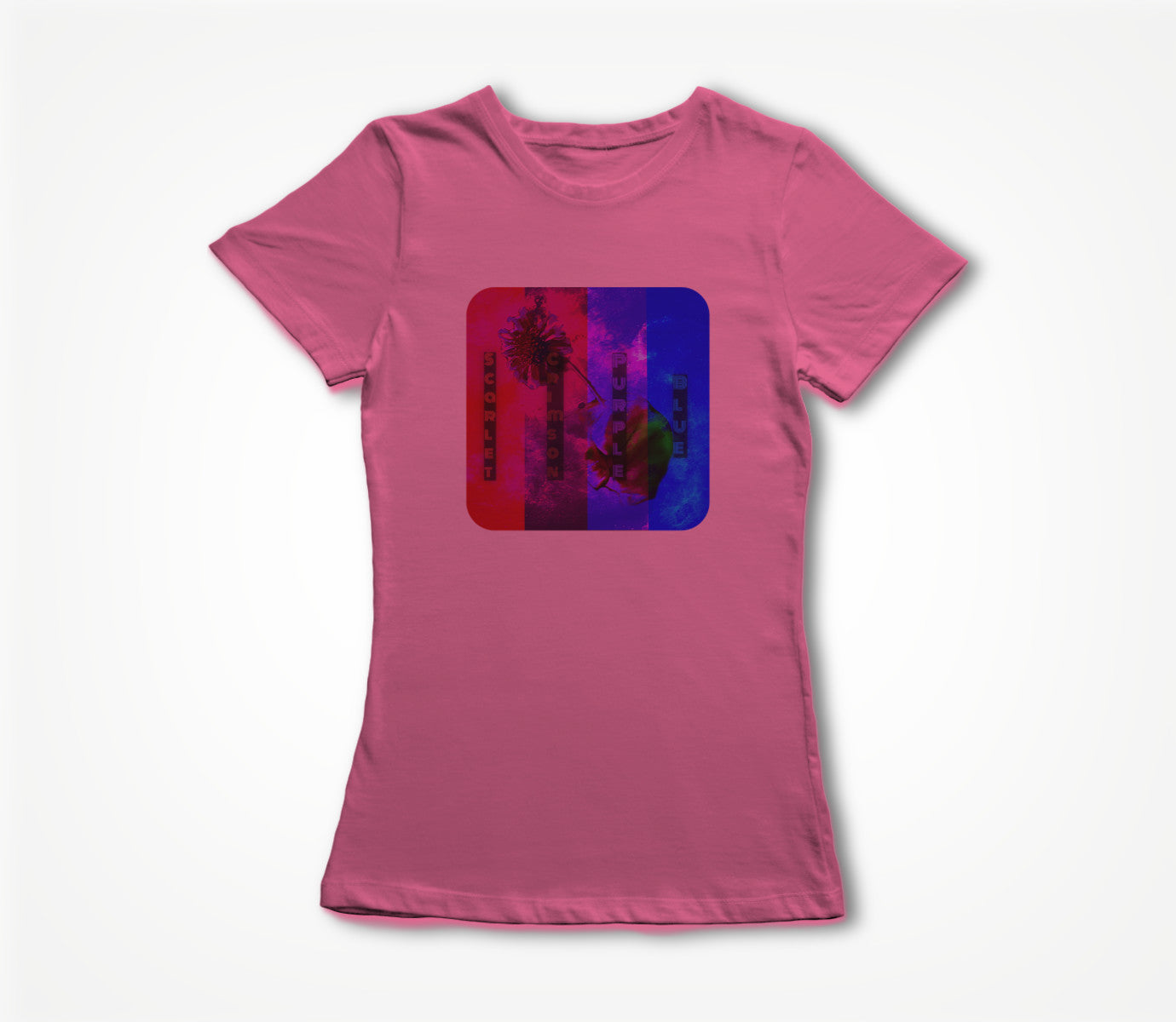 Scarlet, Crimson, Purple and Blue Women's T-shirt