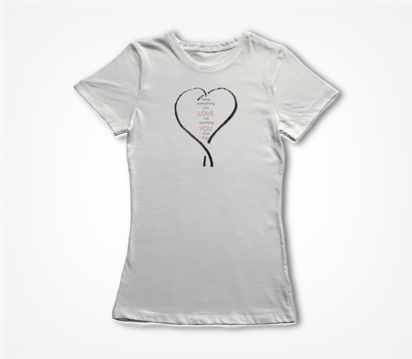 Kept - "Love You" Lyric Series (White) Women's T-shirt