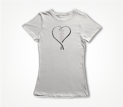 Kept - "Love You" Lyric Series (White) Women's T-shirt