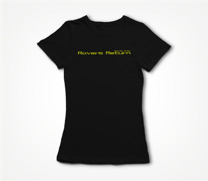 Ravers Return Branded plain, Yellow Text Women's T-shirt