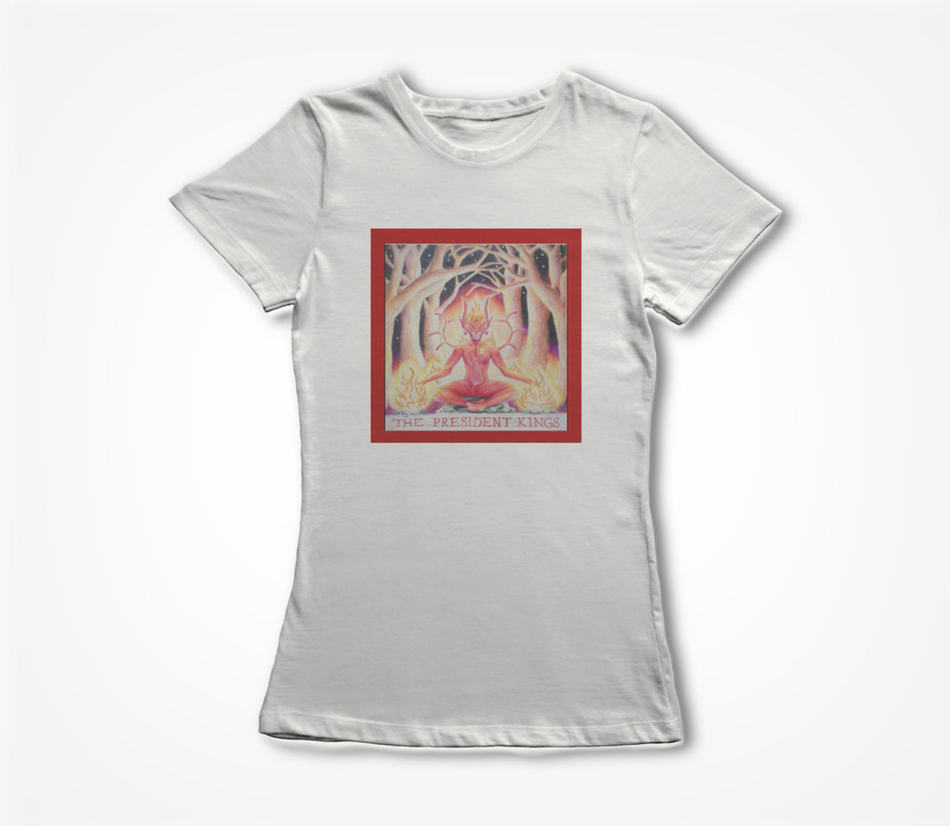 White Fire Man Women's T-shirt