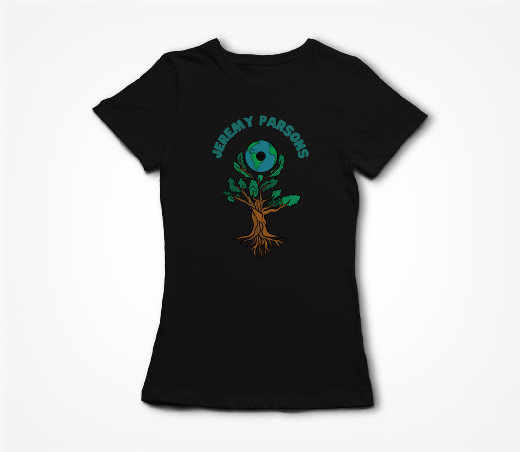 Jeremy Parsons Sit and Spin Logo Black Women's T-shirt