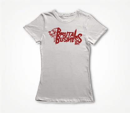 Brutal Business (White) Women's T-shirt