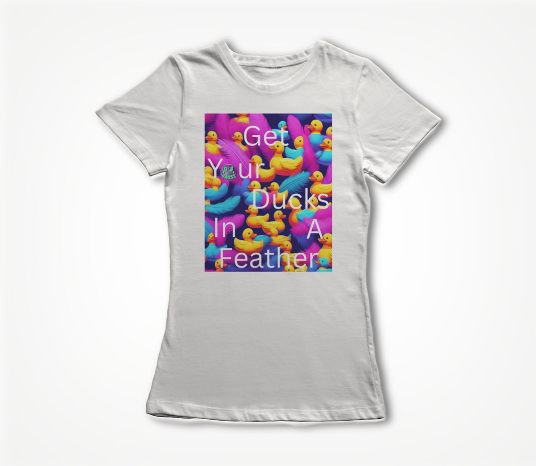 Ducks In A Feather White Women's T-shirt