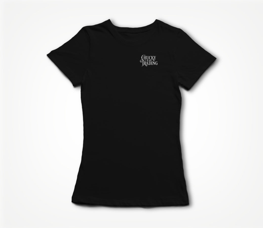 Black w/ White Logo Women's T-shirt