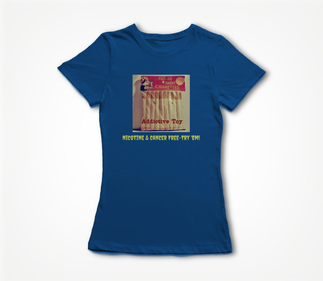 Nicotine & Cancer Free-Try "em! Women's T-shirt