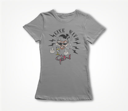 Live With CPN Grey Women's T-shirt