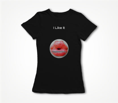 I Like It Circular Black Women's T-shirt