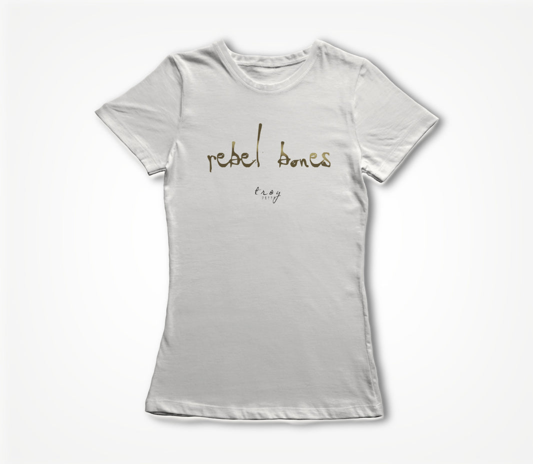 Rebel Bones Logo Series (White) Women's T-shirt