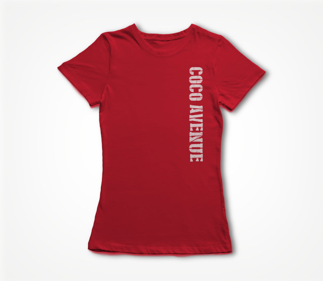 Coco Avenue (White Side Logo) Women's T-shirt