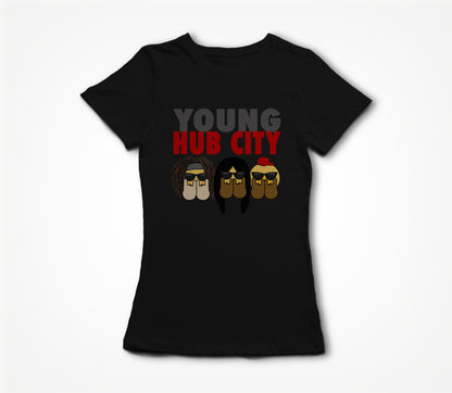 YHC Emoji Black Women's T-shirt