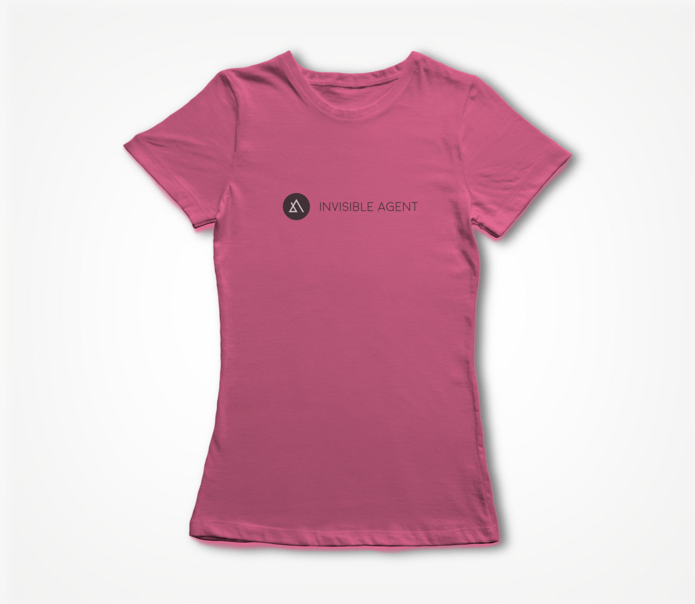 Invisible Agent B&W Horizontal Pink Women's T-shirt