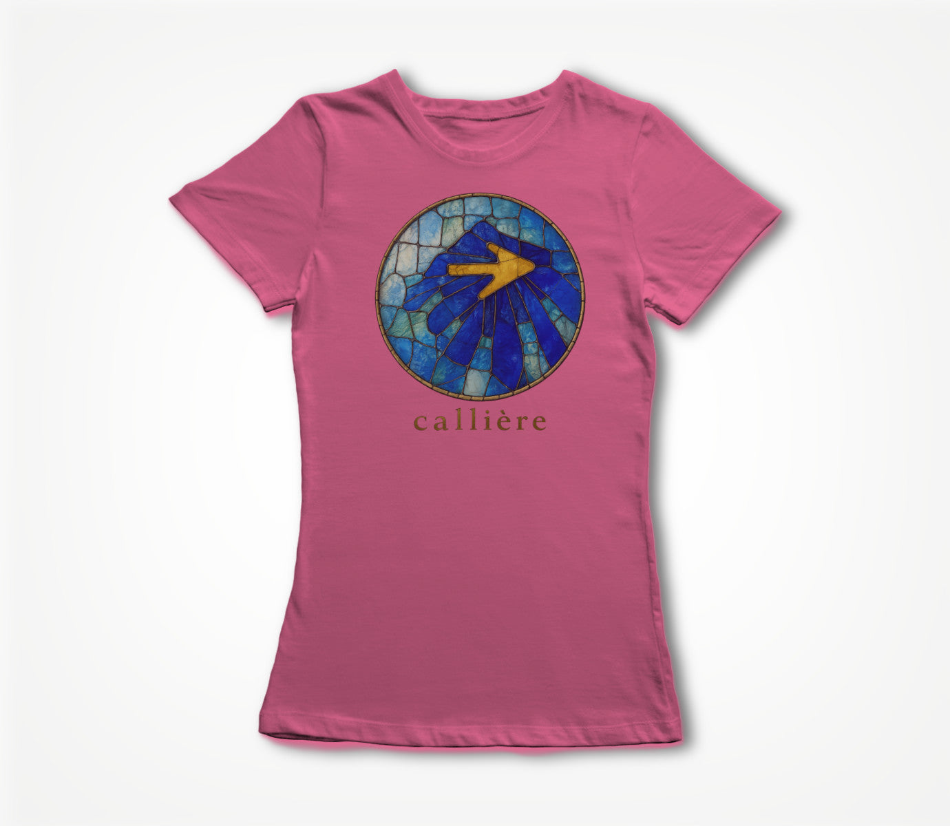 Solar Stained Glass Shell - Berry Pink Women's T-shirt