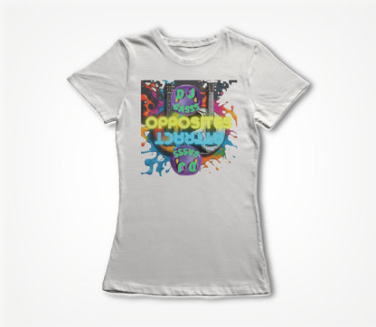 OPPOSITES ATTRACT WHITE Women's T-shirt