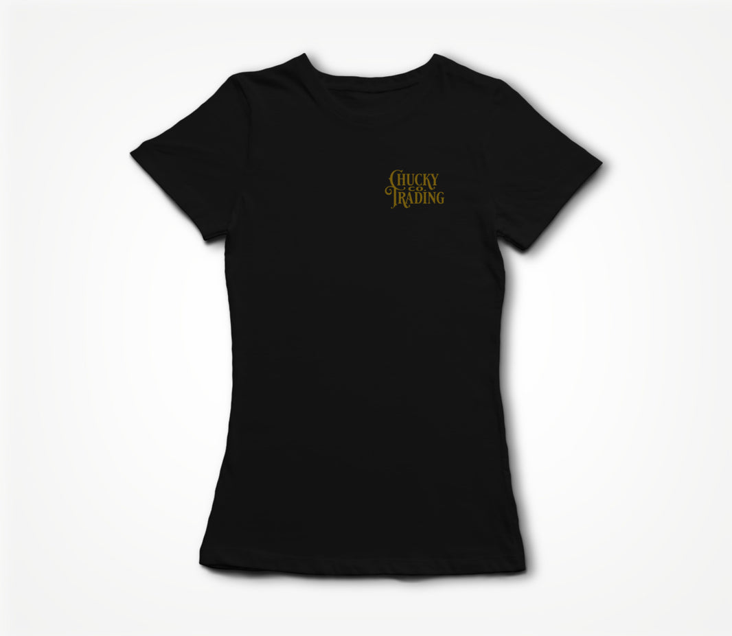 Black w/ Gold Logo Women's T-shirt