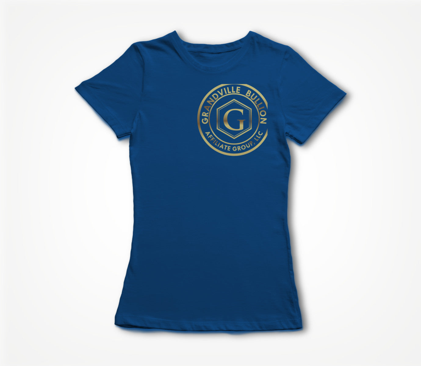 Corporate Blue & Gold Women's T-shirt