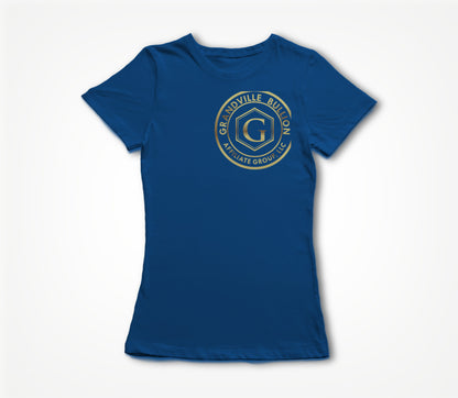 Corporate Blue & Gold Women's T-shirt