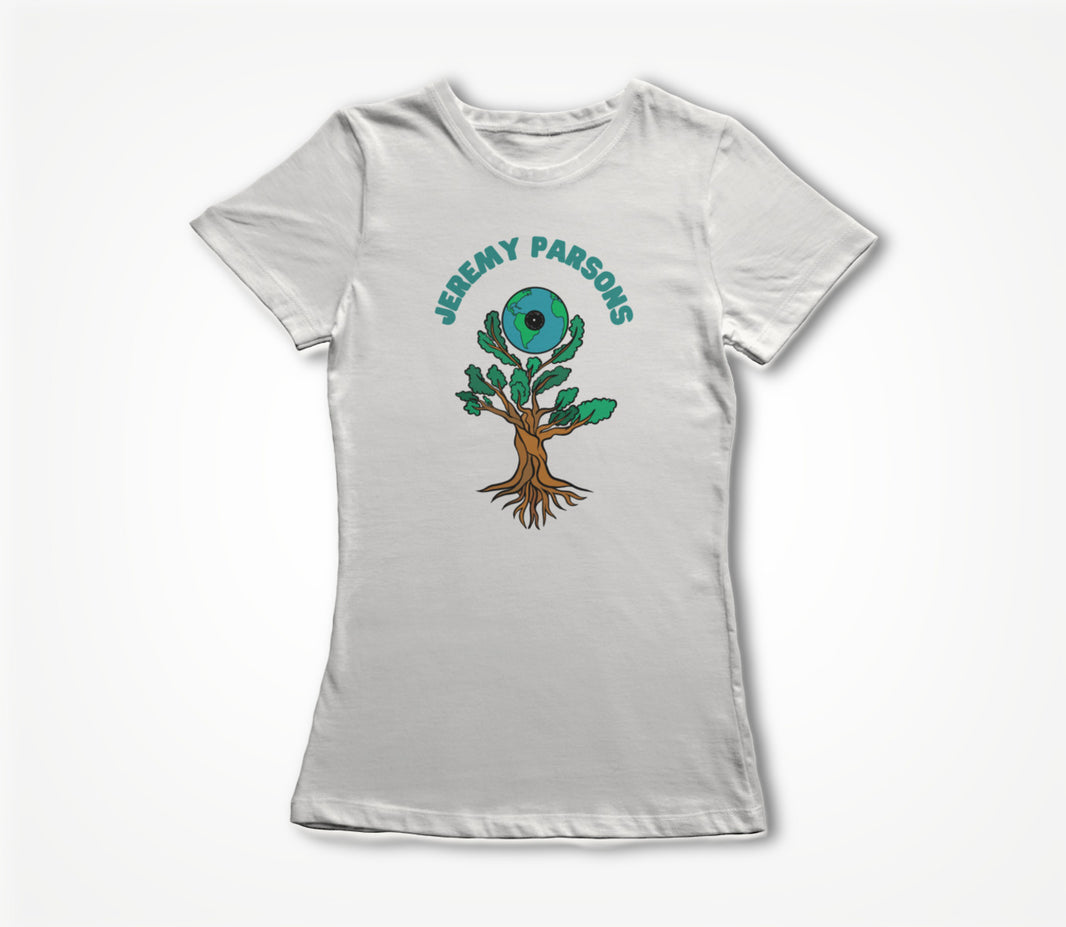 Jeremy Parsons Sit and Spin Logo White Women's T-shirt