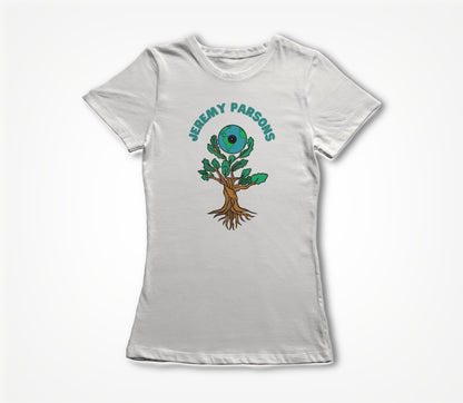Jeremy Parsons Sit and Spin Logo White Women's T-shirt