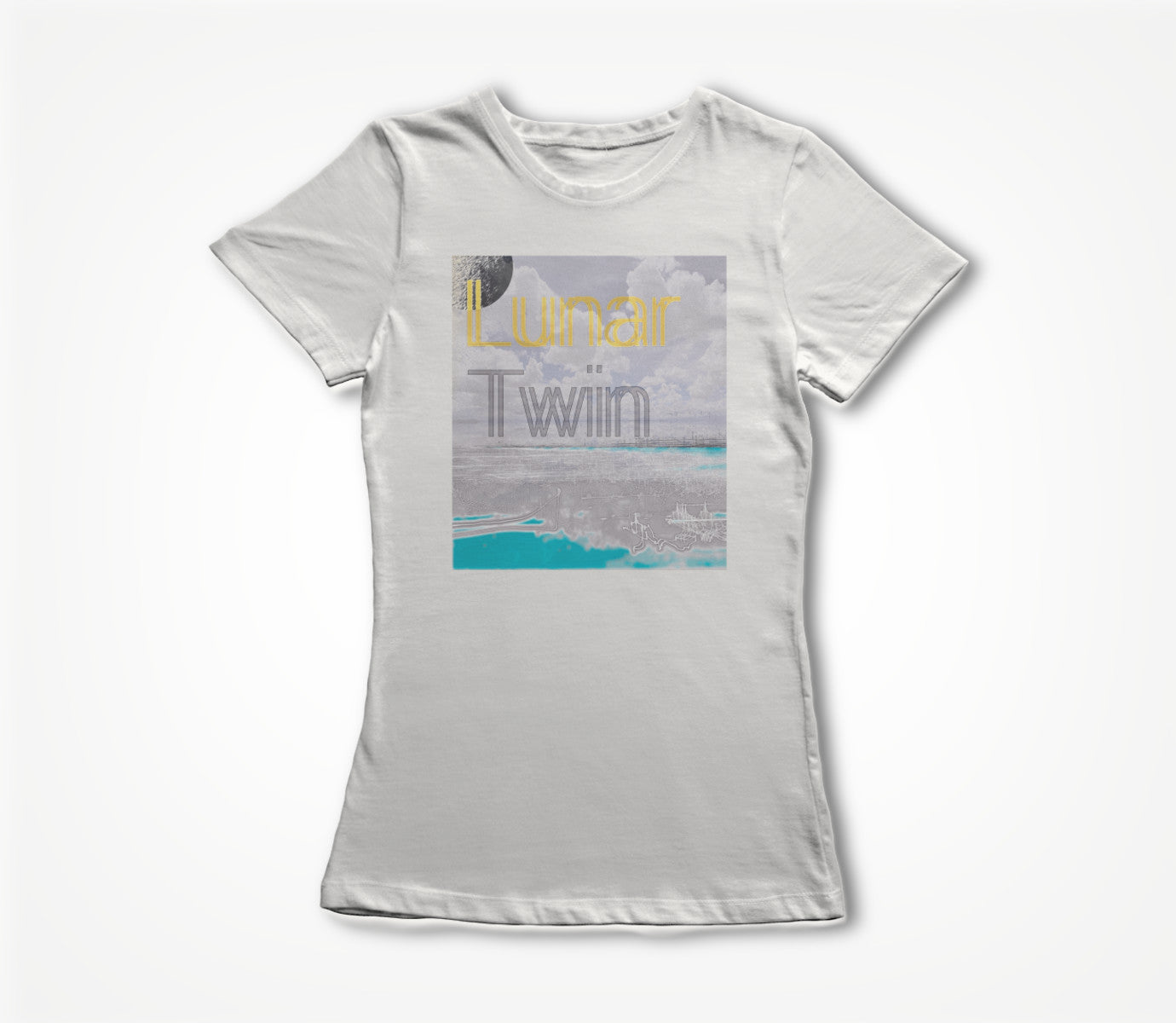 lunar twin white Women's T-shirt