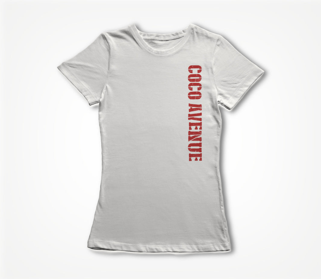 Coco Avenue (Red Side Logo) Women's T-shirt