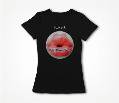 I Like It Circular Black Women's T-shirt