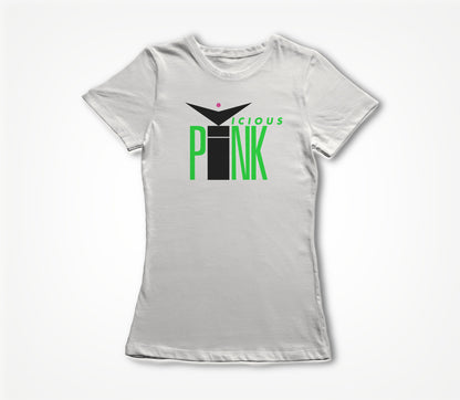 VICIOUS PINK Green Logo Women's T-shirt