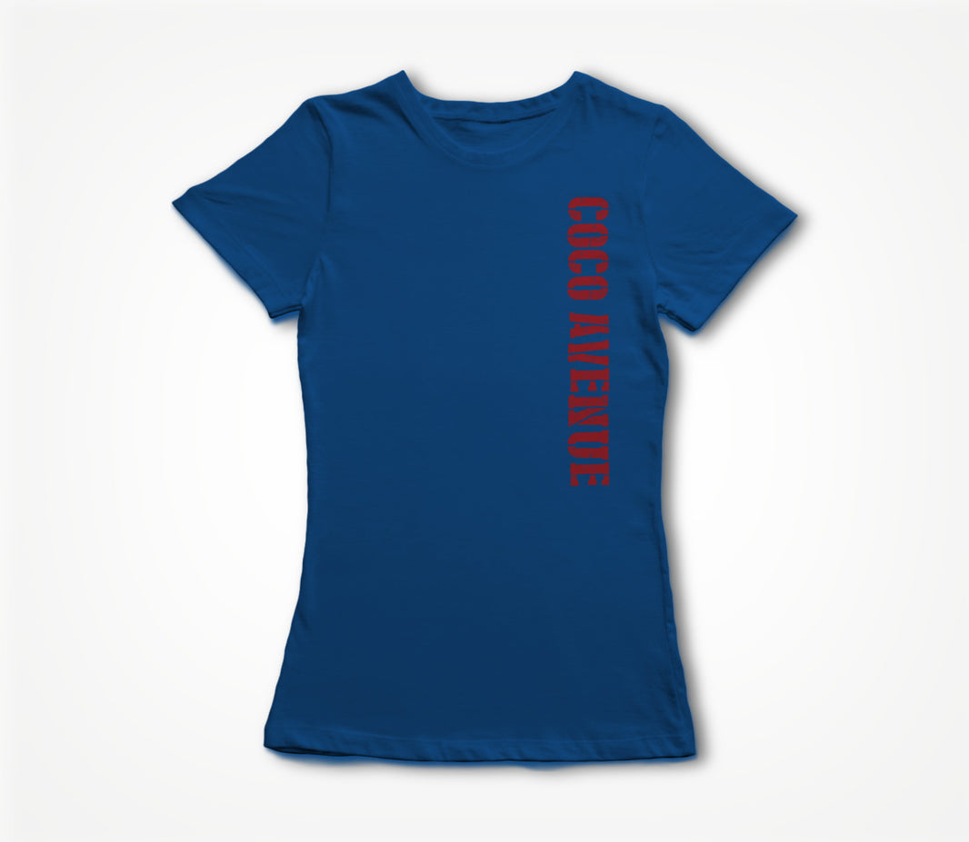 Coco Avenue (Red Side Logo) Women's T-shirt