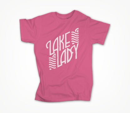 Lake Logo (white) by Leah Chappell Unisex T-shirt