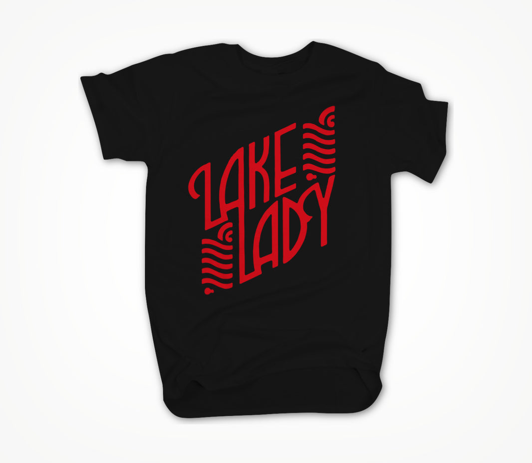 Lake Logo (red) by Leah Chappell Unisex T-shirt