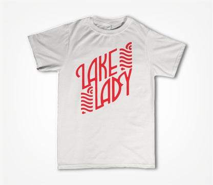 Lake Logo (red) by Leah Chappell Unisex T-shirt